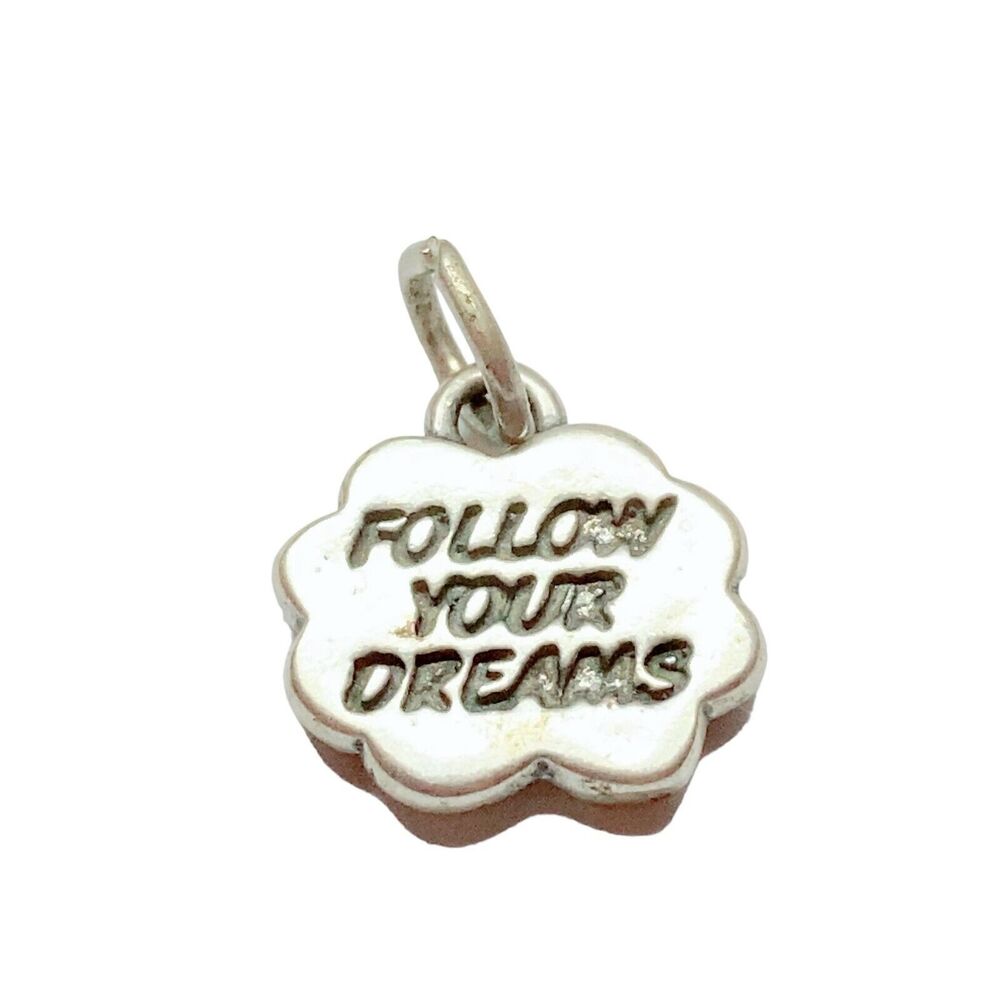 Jewellery Pendant Follow Your Dreams Sterling Silver Charm 925